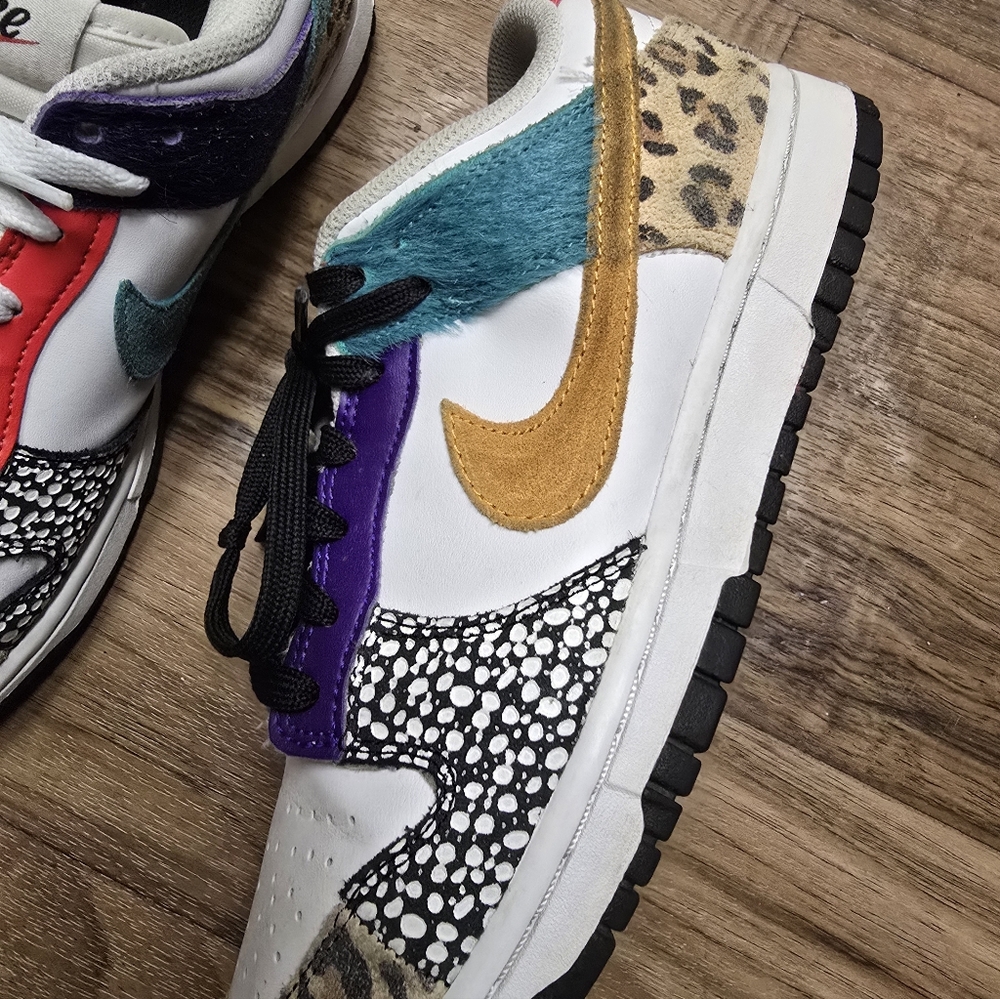 Nike Wmns Dunk Low SE 'Safari Mix' Low-top Women Sz 7.5 DN3866-100 - Picture 5 of 9